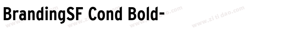 BrandingSF Cond Bold字体转换